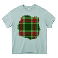 Arona Christmas Tartan Patch Heavy Core Tee - BundleAndBundleShop