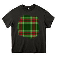 Asphalt Christmas Tartan Patch Heavy Core Tee - BundleAndBundleShop