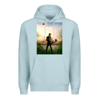 Blue Mist green arrow Premium Hoodie - lanVoArt