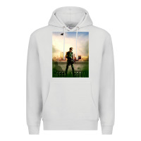Dove Grey green arrow Premium Hoodie - lanVoArt