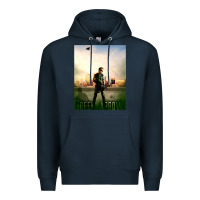 Navy green arrow Premium Hoodie - lanVoArt