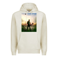 Oatmeal Heather green arrow Premium Hoodie - lanVoArt