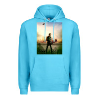 Ocean Blue green arrow Premium Hoodie - lanVoArt