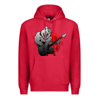 Cardinal Guitar Player Gift Guitarist Guitar Premium Hoodie - lanVoArt