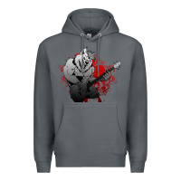 Rock Guitar Player Gift Guitarist Guitar Premium Hoodie - lanVoArt