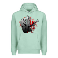 Seafoam Guitar Player Gift Guitarist Guitar Premium Hoodie - lanVoArt
