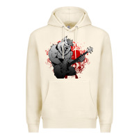 Tofu Guitar Player Gift Guitarist Guitar Premium Hoodie - lanVoArt