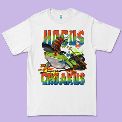Hocus Croakus Halloween Frog Premium Tee Designed By Lillyallendesigns