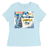 Baby Blue world down syndrome day Ladies Tee - Artiststas