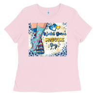 Bubblegum Pink world down syndrome day Ladies Tee - Artiststas
