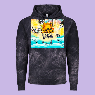 Sunny Vibes Vintage Hoodie Designed By Tumblerdesignbyshophia