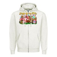 Oatmeal Heather Happy Easter Animal Car Zipper Hoodie - CowhideDigitalArt