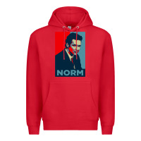 Red norm macdonald political poster Premium Hoodie - lanVoArt