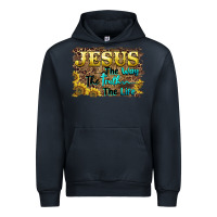 Navy jesus the way the truth the life Urban Hoodie - BarkalooDesign