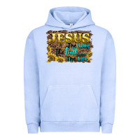Pigment Grape Ice jesus the way the truth the life Urban Hoodie - BarkalooDesign