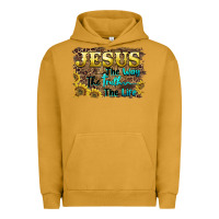 Pigment Peanut Butter jesus the way the truth the life Urban Hoodie - BarkalooDesign