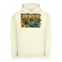Pigment Pistachio jesus the way the truth the life Urban Hoodie - BarkalooDesign