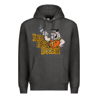 Charcoal Heather yabba dabba doobie! Premium Hoodie - lanVoArt