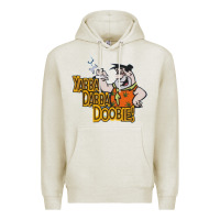 Oatmeal Heather yabba dabba doobie! Premium Hoodie - lanVoArt