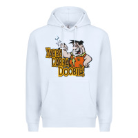 White yabba dabba doobie! Premium Hoodie - lanVoArt