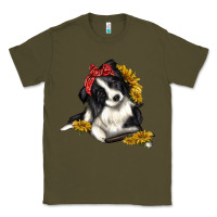 Border Collie With Bandanna Classic Tee | Teevron
