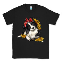 Black border collie with bandanna Classic Tee - texasbilliewilder
