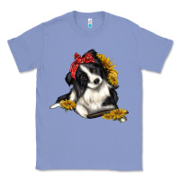 Colony Blue border collie with bandanna Classic Tee - texasbilliewilder