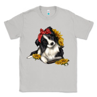 Moon Dust border collie with bandanna Classic Tee - texasbilliewilder