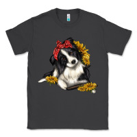 Smoke border collie with bandanna Classic Tee - texasbilliewilder
