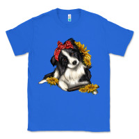 True Royal border collie with bandanna Classic Tee - texasbilliewilder