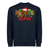 Navy christmas auntie claus Heavyweight Sweatshirt - FaDigitalArtStudio