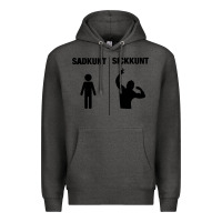 Charcoal Heather zyzz sadkunt sickkunt gym bodybuilding motivational aesthetic veni vid Premium Hoodie - lanVoArt
