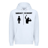 White zyzz sadkunt sickkunt gym bodybuilding motivational aesthetic veni vid Premium Hoodie - lanVoArt