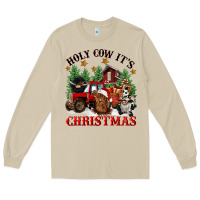 Mushroom holy cow its christmas Long Sleeve Tee - CowGirlArtShop