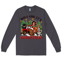 Smoke holy cow its christmas Long Sleeve Tee - CowGirlArtShop