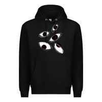 Black weirdcore staring Premium Hoodie - lanVoArt