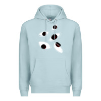 Blue Mist weirdcore staring Premium Hoodie - lanVoArt