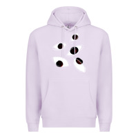 Lilac weirdcore staring Premium Hoodie - lanVoArt