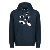 Navy weirdcore staring Premium Hoodie - lanVoArt