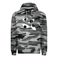Slate Camo weirdcore staring Premium Hoodie - lanVoArt