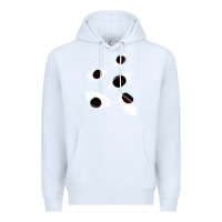White weirdcore staring Premium Hoodie - lanVoArt