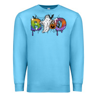 Ocean Blue Boo Premium Sweatshirt - SublimationCraftShop