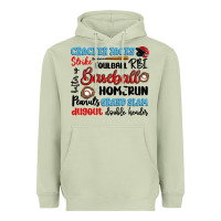 Matcha baseball typography words Heavyweight Hoodie - Artiststas