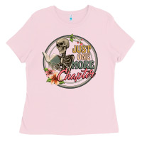Bubblegum Pink just one more chapter Ladies Tee - Artiststas