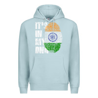 Blue Mist IT'S IN MY DNA India Flag Indian Premium Hoodie - lanVoArt