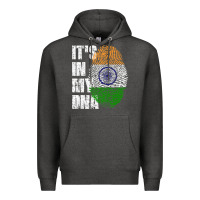 Charcoal Heather IT'S IN MY DNA India Flag Indian Premium Hoodie - lanVoArt