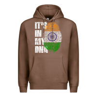 Chestnut IT'S IN MY DNA India Flag Indian Premium Hoodie - lanVoArt