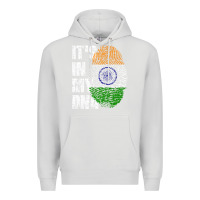 Dove Grey IT'S IN MY DNA India Flag Indian Premium Hoodie - lanVoArt