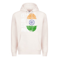 Pale Pink IT'S IN MY DNA India Flag Indian Premium Hoodie - lanVoArt