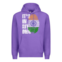 Purple IT'S IN MY DNA India Flag Indian Premium Hoodie - lanVoArt